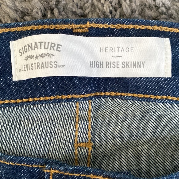 NWT Signature by Levi’s Heritage High Rise Skinny Jeans - Picture 7 of 11